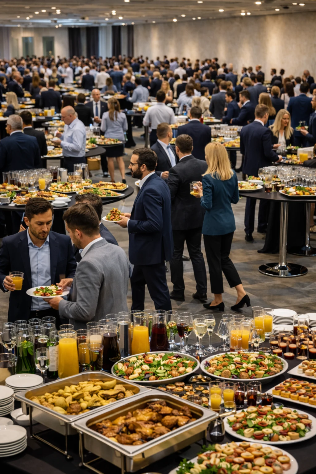 Подача закусок из каталога SF Catering